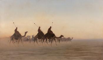 Grande Caravane De La Mecque by 
																			Charles Theodore Frere